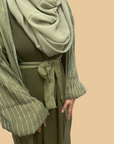 Green Glitz Abaya