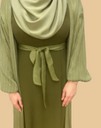 Green Glitz Abaya