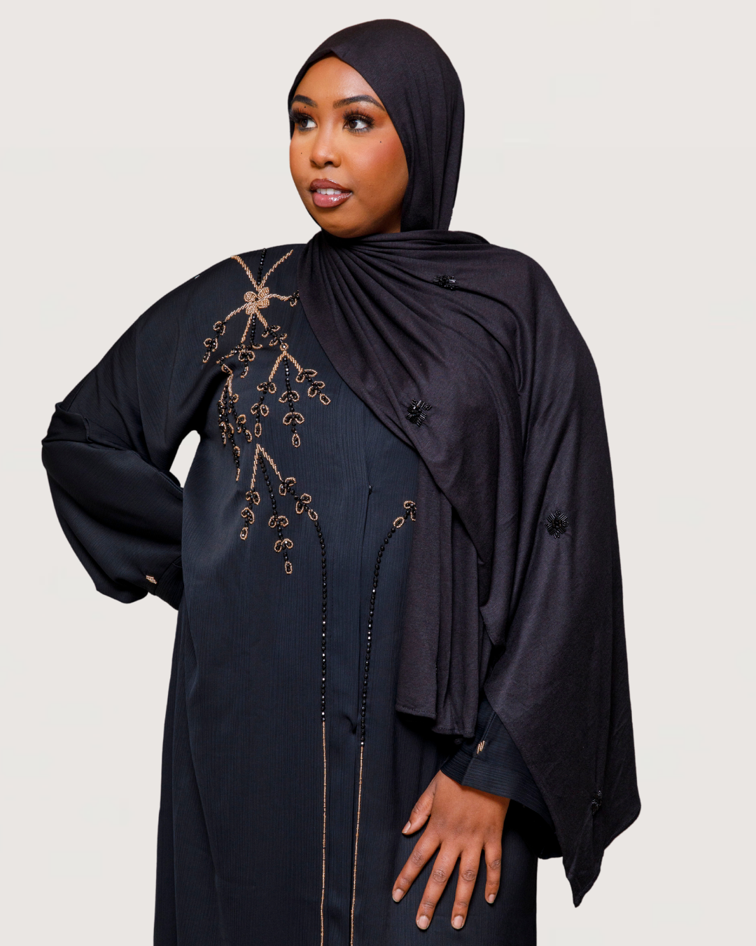 By Naima Chaab | Abaya Slate Serenity
