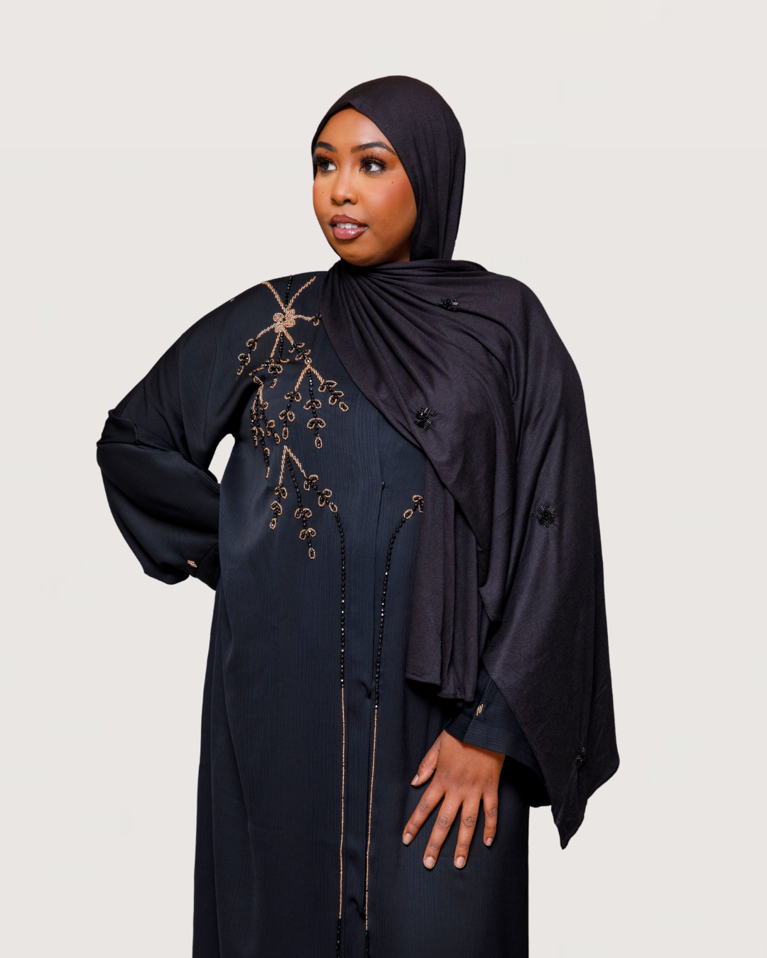By Naima Chaab | Abaya Earthen Ebony