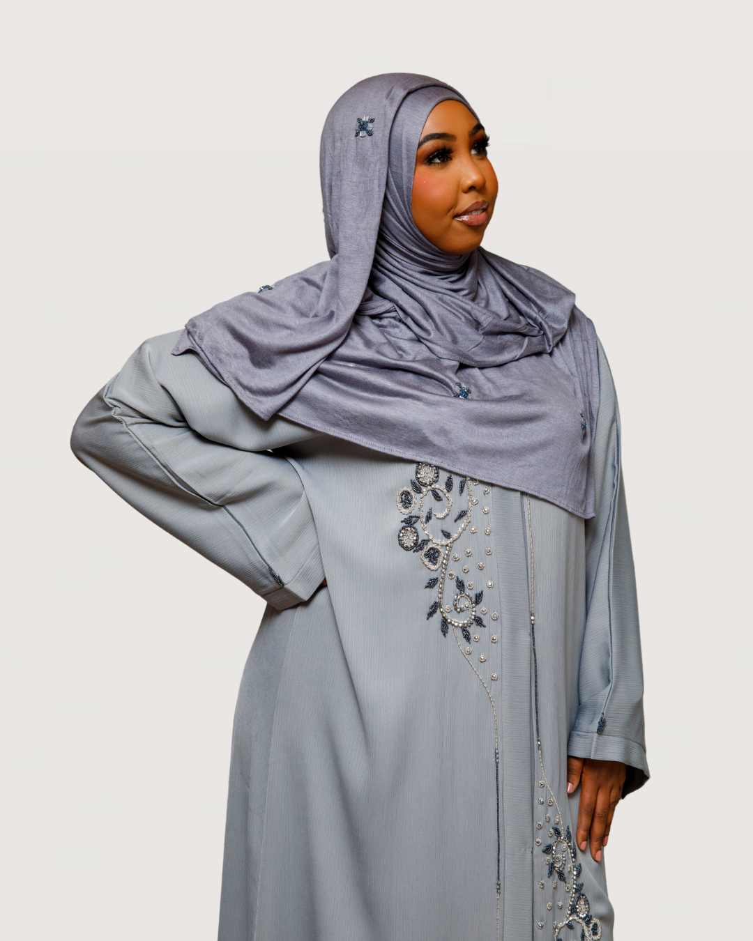 By Naima Chaab | Abaya Regal Slate