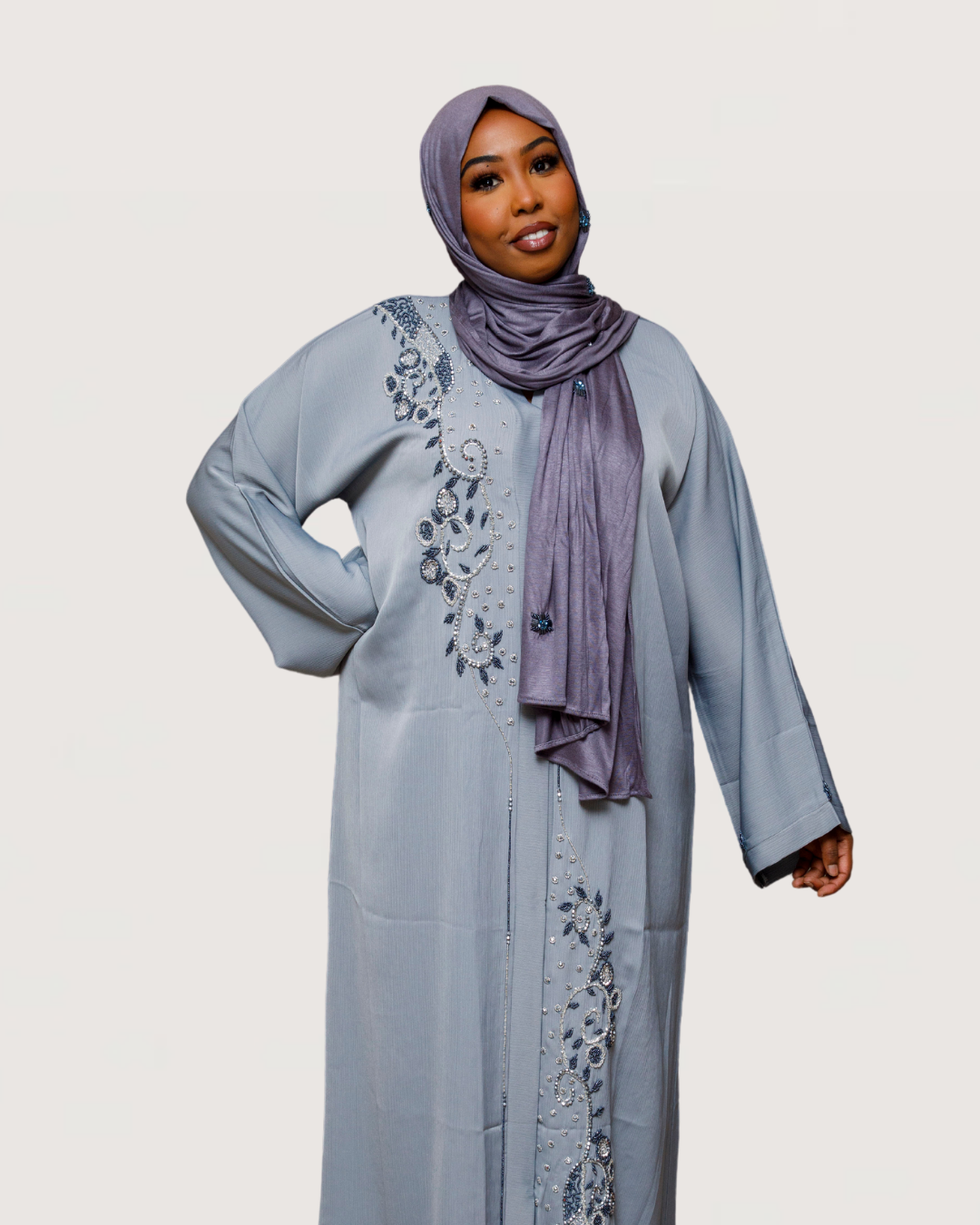 By Naima Chaab | Abaya Regal Slate