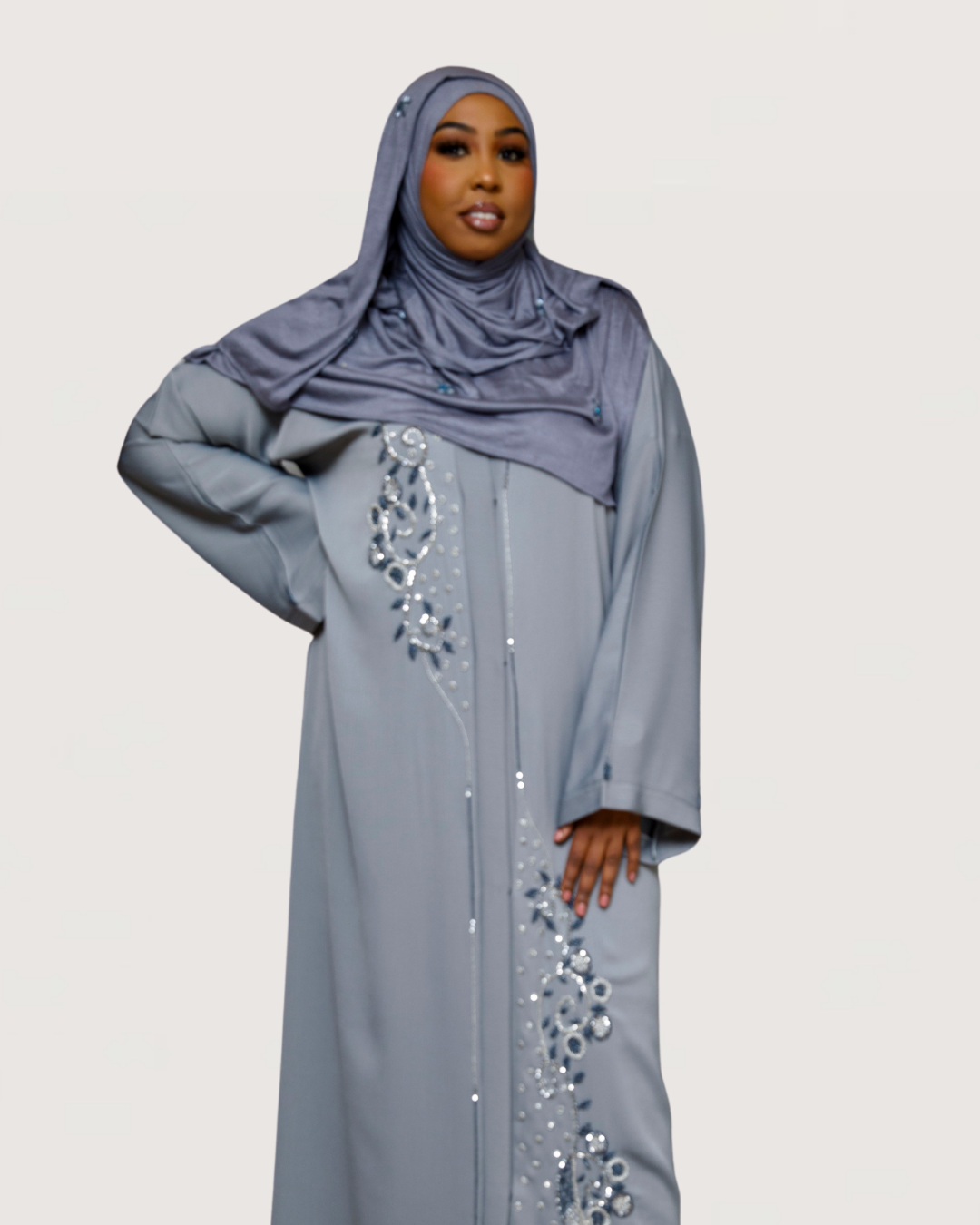 By Naima Chaab | Abaya Regal Slate