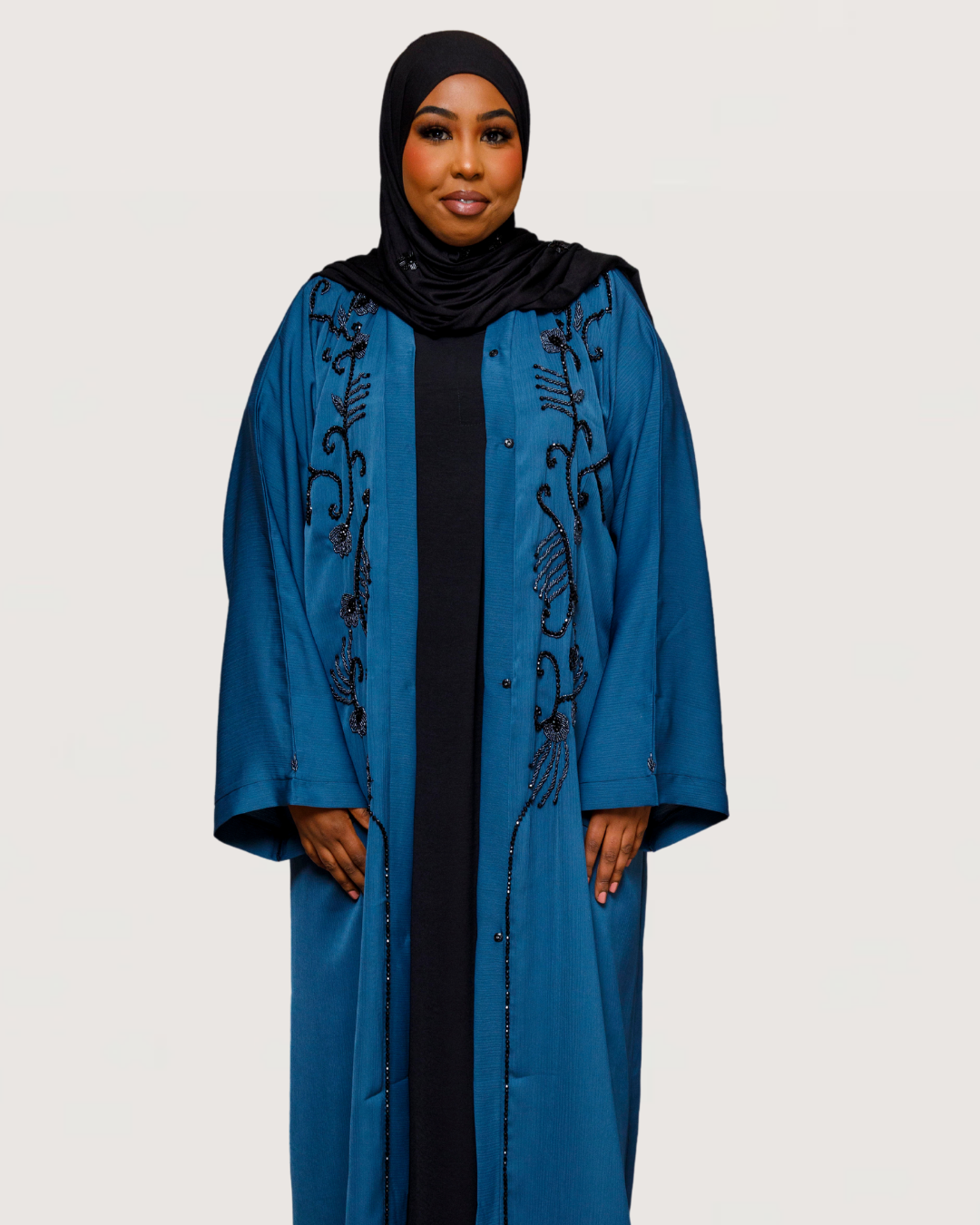 By Naima Chaab | Abaya Midnight Azure