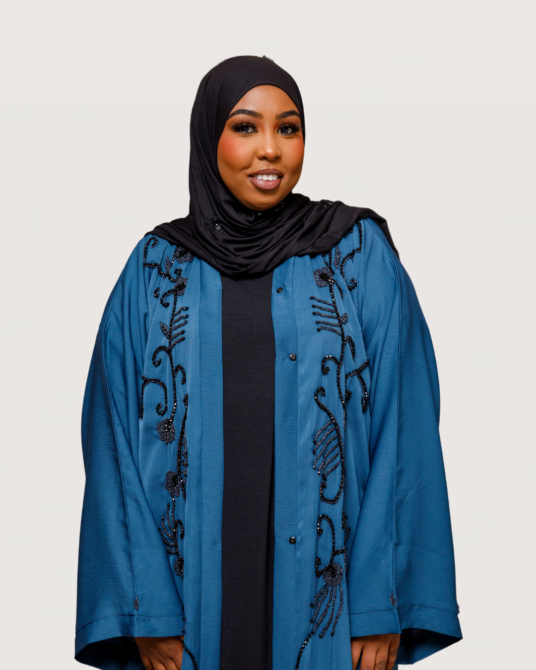 By Naima Chaab | Abaya Midnight Azure