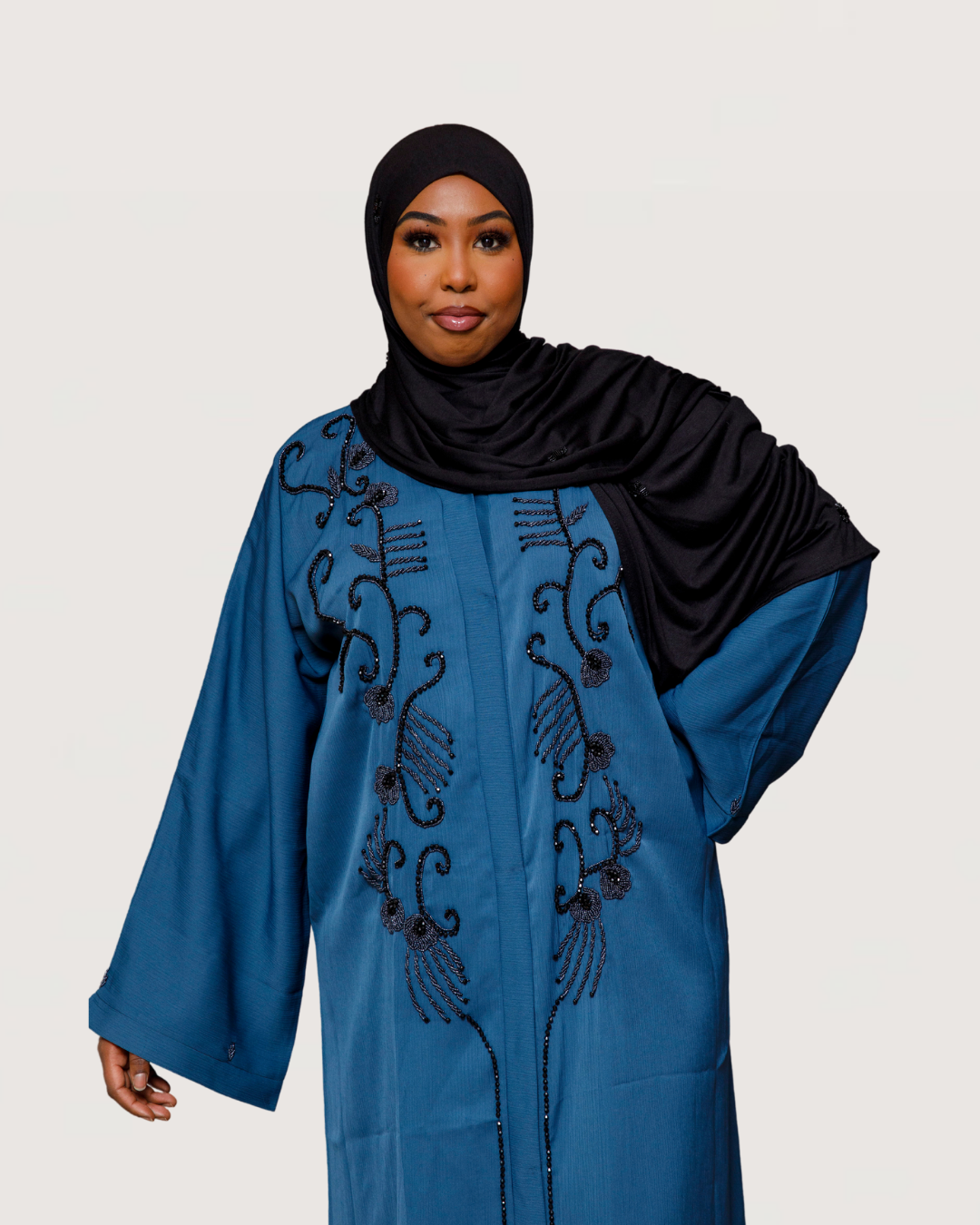 By Naima Chaab | Abaya Midnight Azure