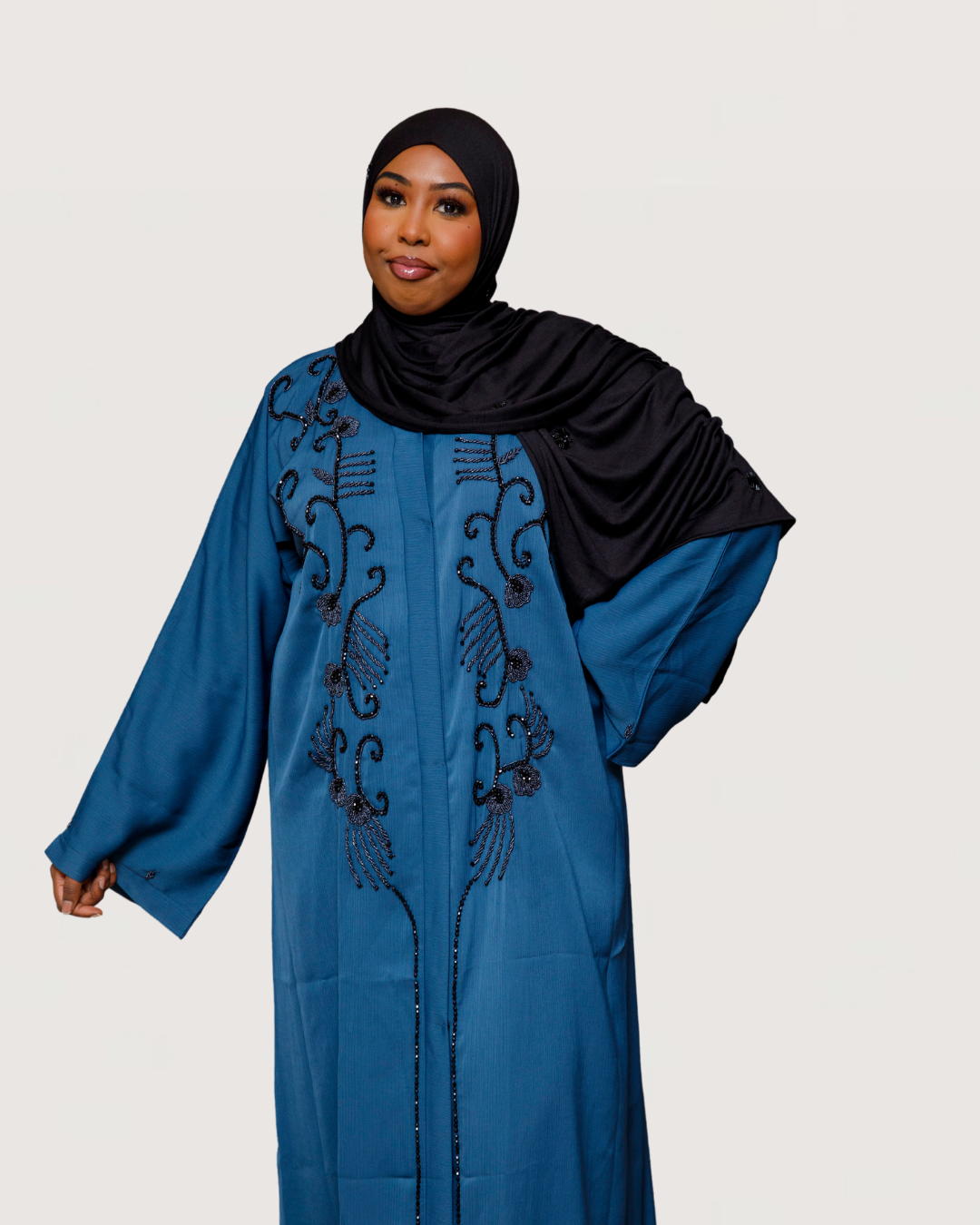 By Naima Chaab | Abaya Midnight Azure