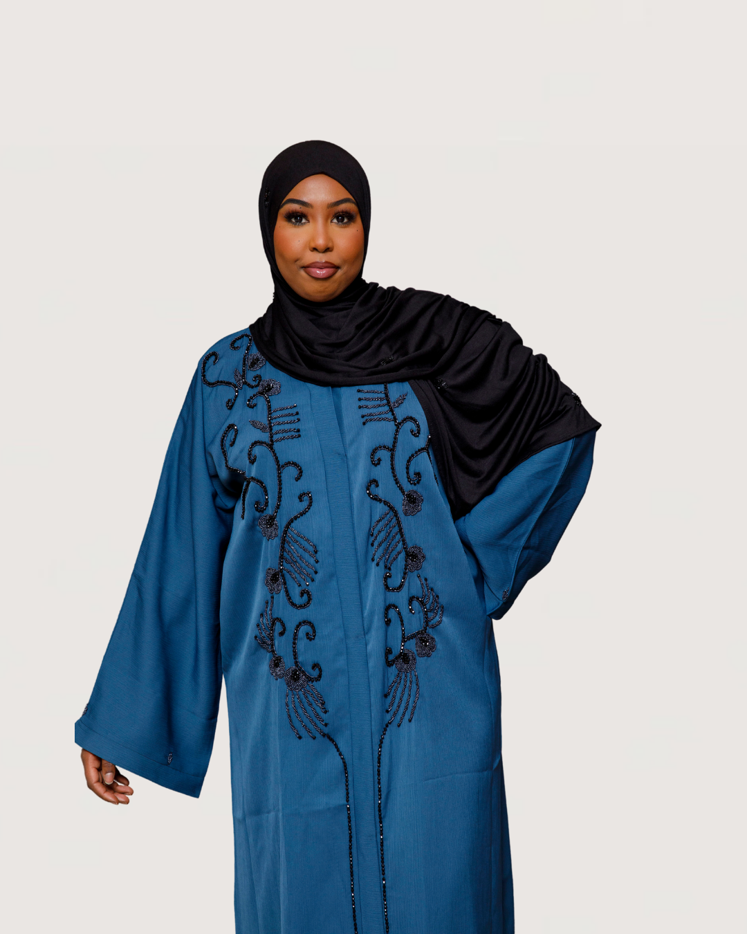 By Naima Chaab | Abaya Midnight Azure