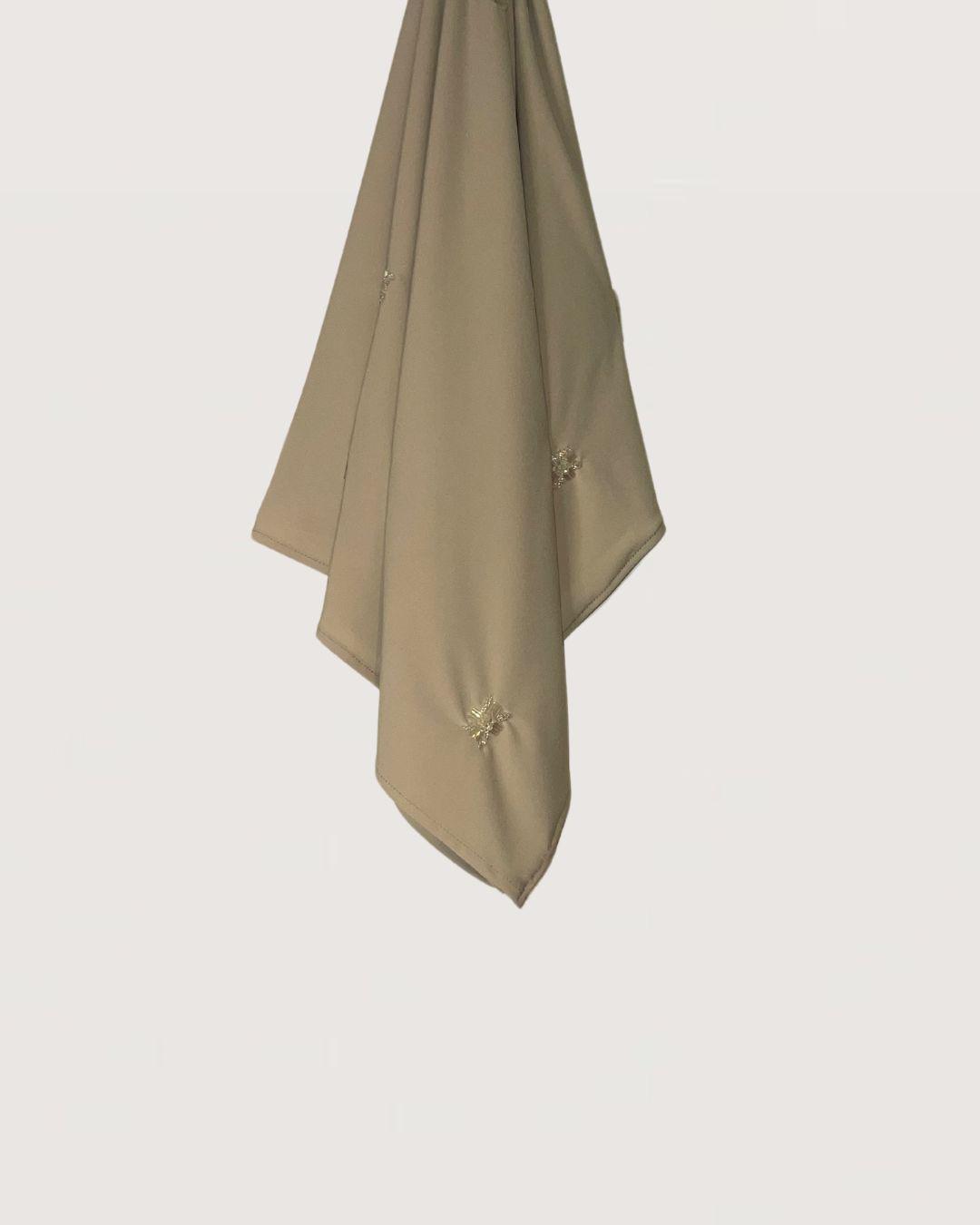 By Naima Chaab | Pale oyster NC Premium Jersey Stones Scarves